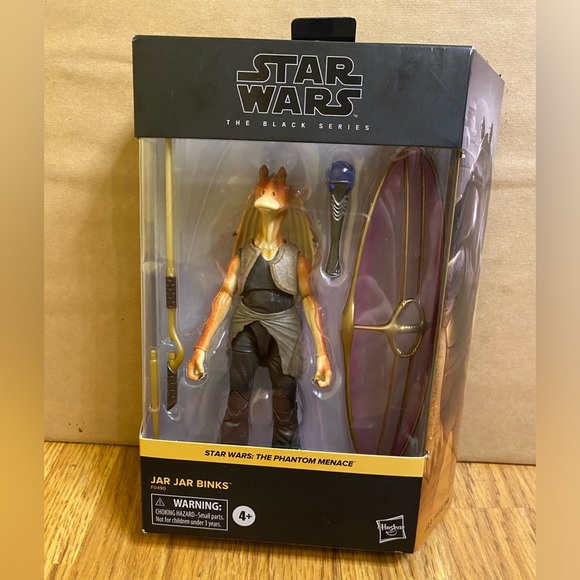 Star Wars Stuffed Animal Plushies And Black Series Action Figures Lot. Baby Yoda - Picture 4 of 9